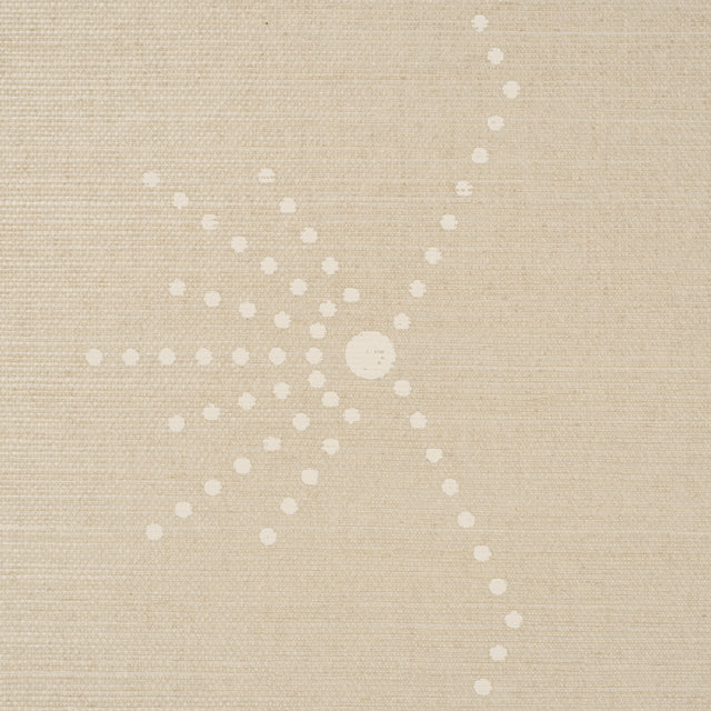 Royère Stripe Sisal Sand by Schumacher Textured Art Deco Wallpaper – Schumacher 5016721