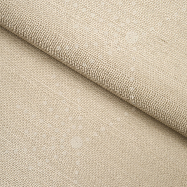Royère Stripe Sisal Sand by Schumacher Textured Art Deco Wallpaper – Schumacher 5016721