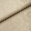 Beveled Frame Sisal wallpaper in Oyster by Schumacher, featuring a modern trompe l'oeil panel motif on textured sisal.