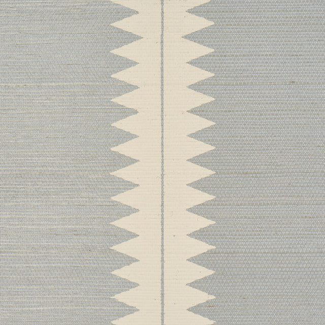 Bristle Stripe Sisal Mineral by Schumacher Textured & Woven Wallcoverings – Schumacher 5016740