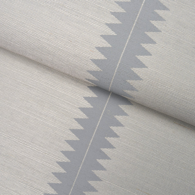 Bristle Stripe Sisal Dove by Schumacher Textured & Woven Wallcoverings – Schumacher 5016741