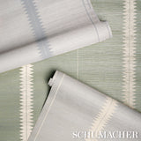 Bristle Stripe Sisal Seaglass by Schumacher Textured & Woven Wallcoverings – Schumacher 5016742