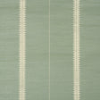 Bristle Stripe Sisal wallpaper in Seaglass by Schumacher, featuring a sawtooth stripe pattern on a textured woven surface.