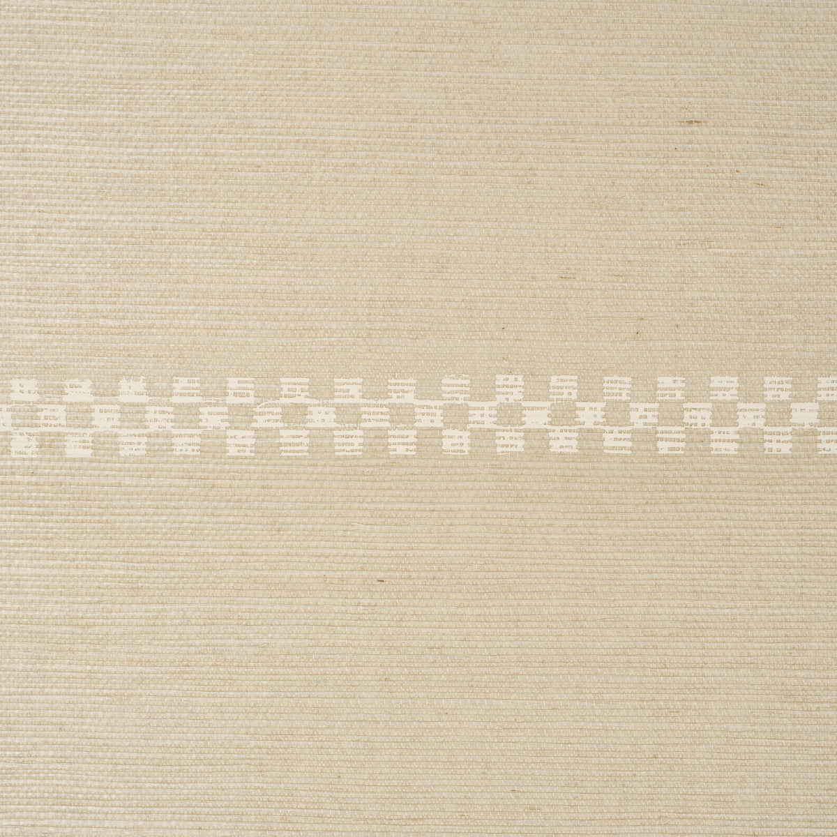 Checkered Stripe Sisal Birch by Schumacher Textured & Woven Wallcoverings – Schumacher 5016751