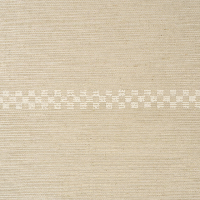 Checkered Stripe Sisal Birch by Schumacher Textured & Woven Wallcoverings – Schumacher 5016751