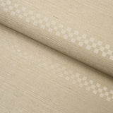 Checkered Stripe Sisal Birch by Schumacher Textured & Woven Wallcoverings – Schumacher 5016751