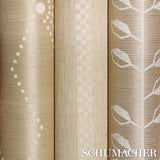Checkered Stripe Sisal Birch by Schumacher Textured & Woven Wallcoverings – Schumacher 5016751