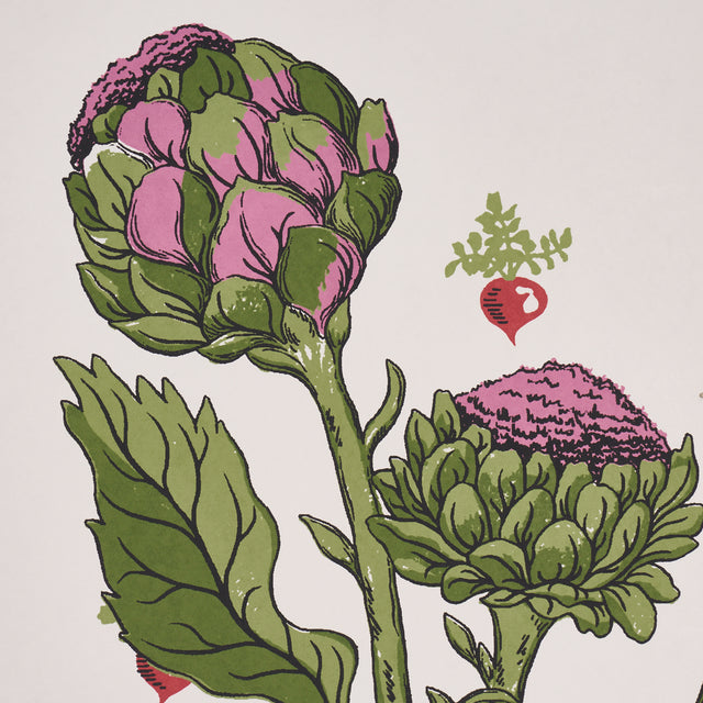 Green Grocer Multi by Schumacher Playful Vegetable Print Wallpaper – Schumacher 5016780