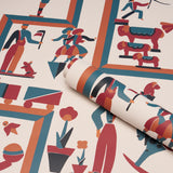 VALLY CIRCUS Multi by Schumacher Geometric Circus Wallpaper – Schumacher 5016790