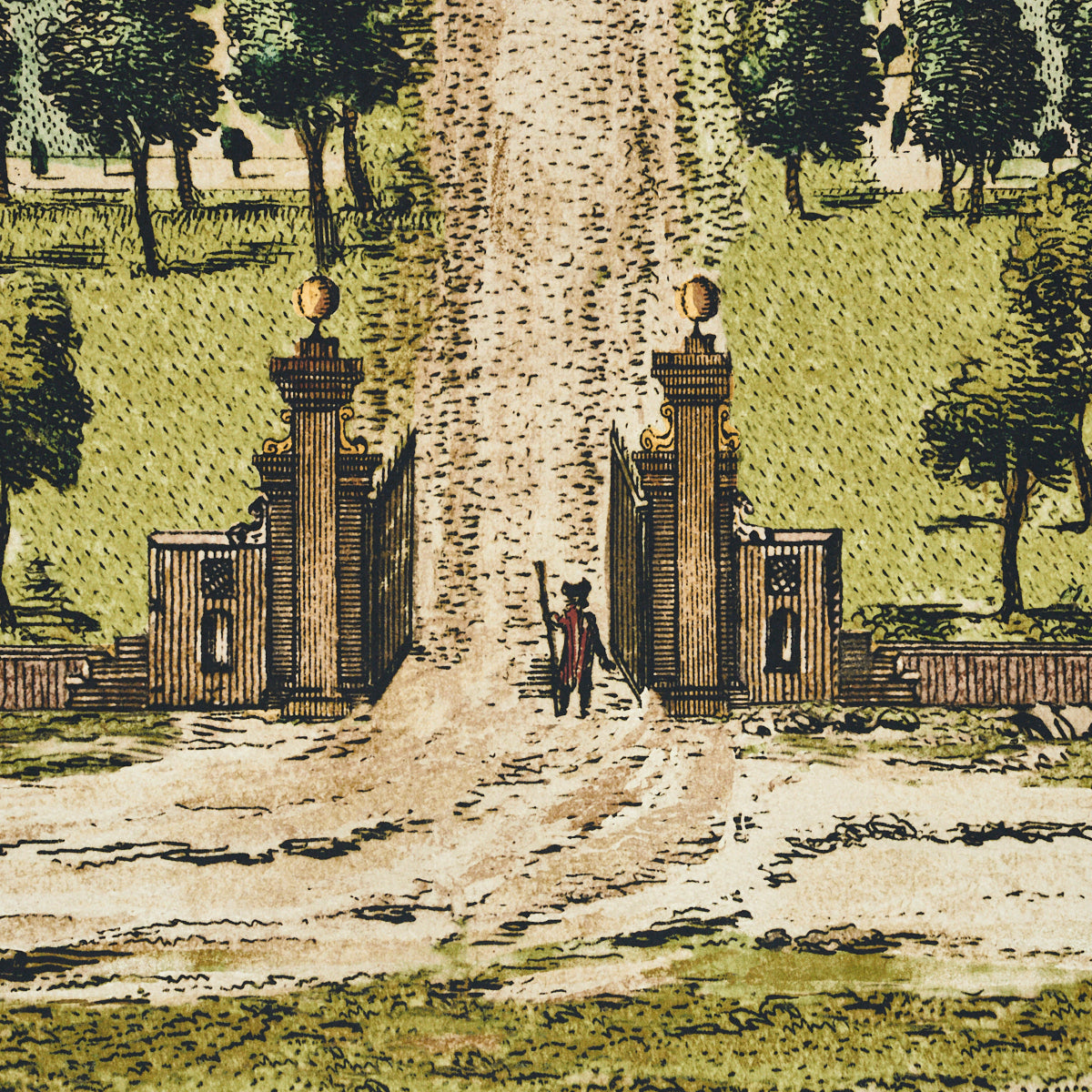 Mr. Darcy 3 Panel Set Pemberley Green Scenic Wallpaper Mural by Johnson Hartig – Schumacher 5016810
