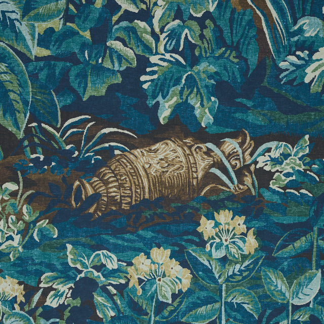 La Forêt 3 Panel Set Autumn Green Forest Scenic Wallpaper Mural – Schumacher 5016820