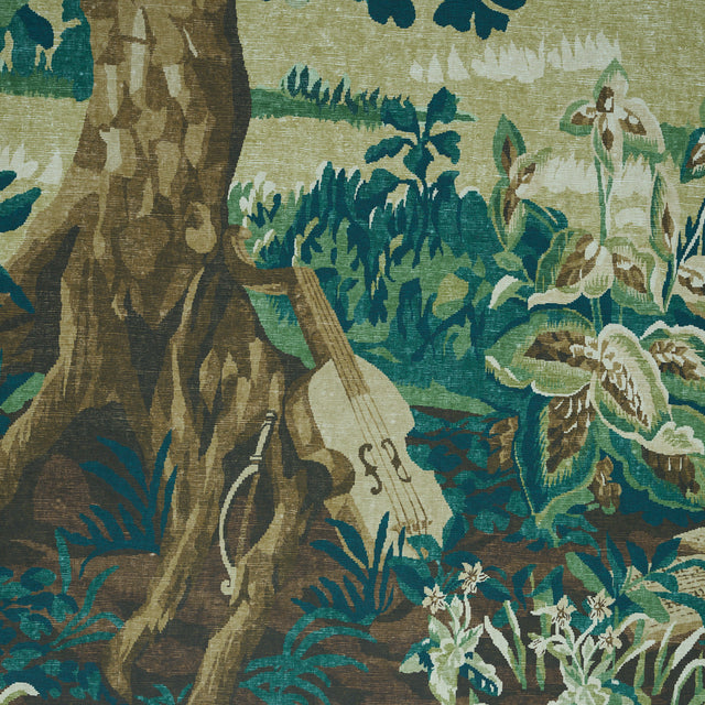 La Forêt 3 Panel Set Spring Green Forest by Johnson Hartig Scenic Forest Wallpaper – Schumacher 5016821