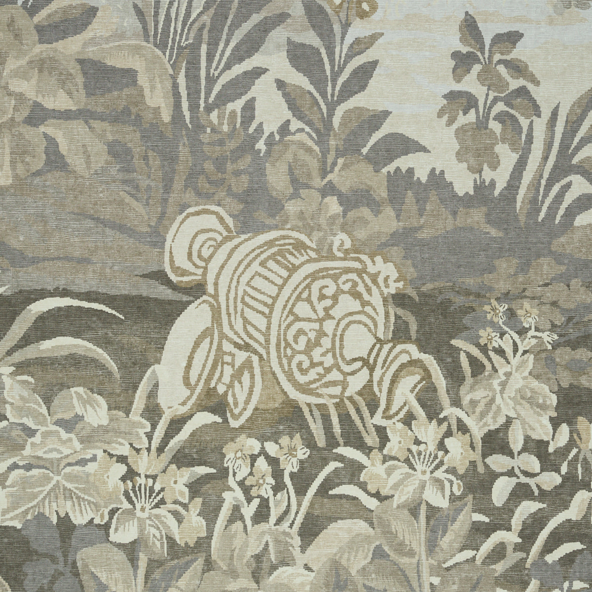 La Forêt 3 Panel Set Scenic Wallpaper in Oyster Forest by Johnson Hartig – Schumacher 5016823