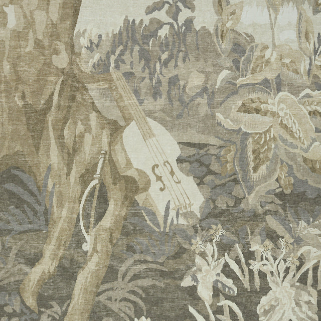 La Forêt 3 Panel Set Scenic Wallpaper in Oyster Forest by Johnson Hartig – Schumacher 5016823