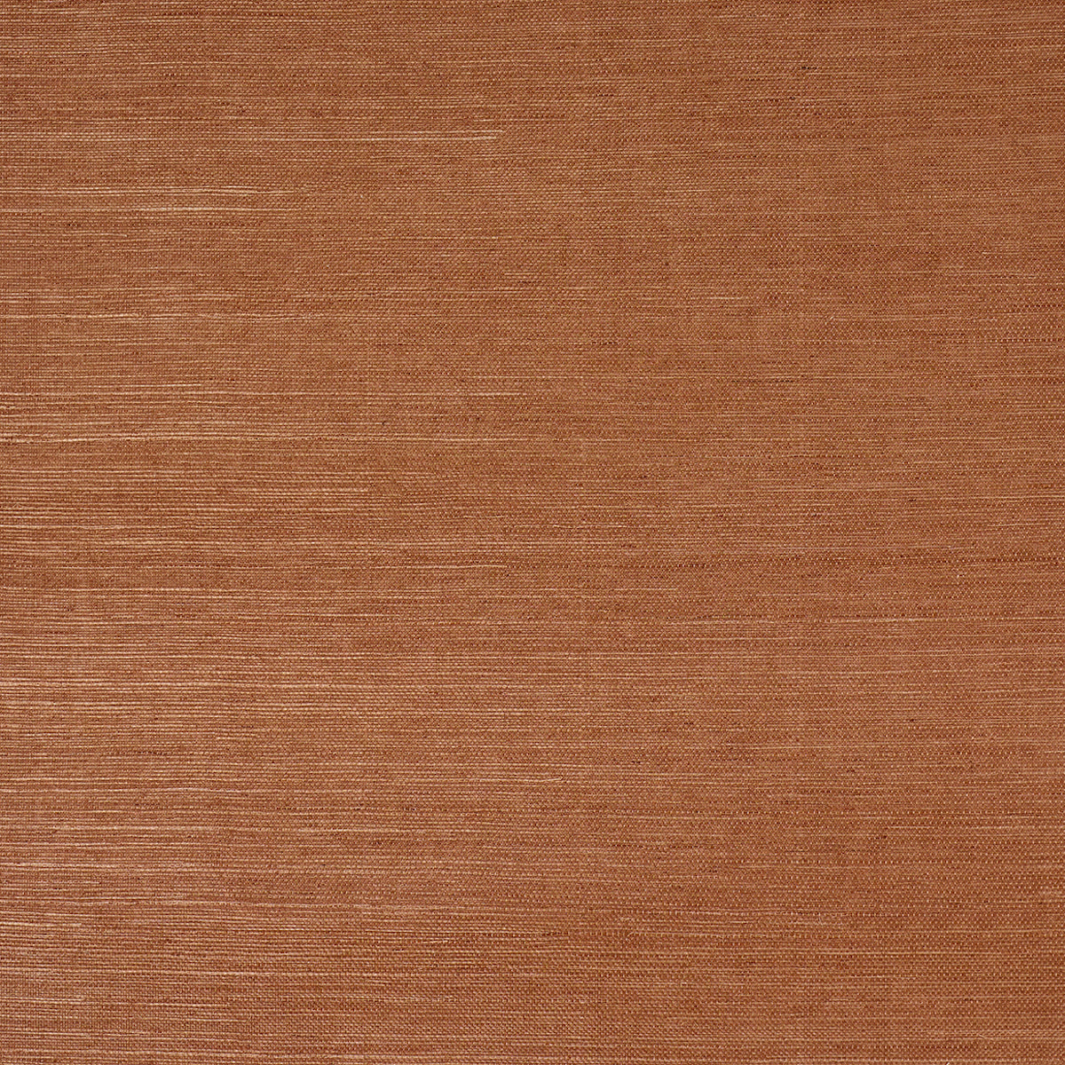Haruki Sisal Ghost Ranch by Schumacher - Textured natural sisal wallcovering in a warm brown colorway, shown as a roll and flat sample.