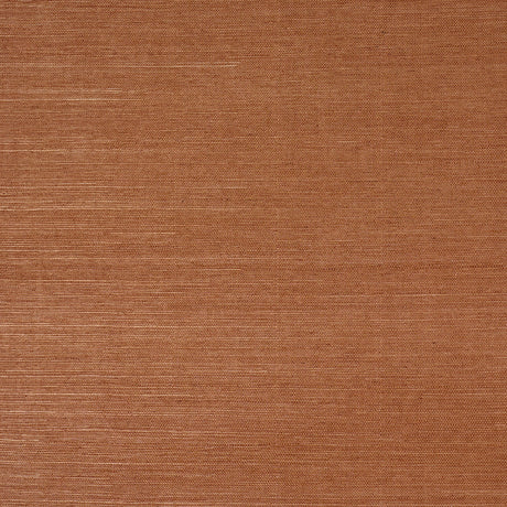 Haruki Sisal Ghost Ranch by Schumacher - Textured natural sisal wallcovering in a warm brown colorway, shown as a roll and flat sample.