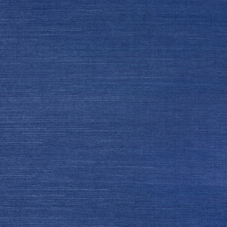 Haruki Sisal in Blue is the Coolest Color by Schumacher - textured blue sisal wallcovering roll and detail
