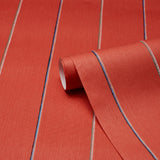 Draper Stripe Bada Bing! by Schumacher Backdrop Collection Multicolor Pinstripe Wallpaper – Schumacher 5016890