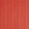 Draper Stripe wallpaper in Bada Bing! by Schumacher, featuring vertical multicolor pinstripes on a textured red background.