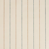 Draper Stripe wallpaper in Moonlight by Schumacher, featuring vertical multicolor pinstripes on a neutral background.