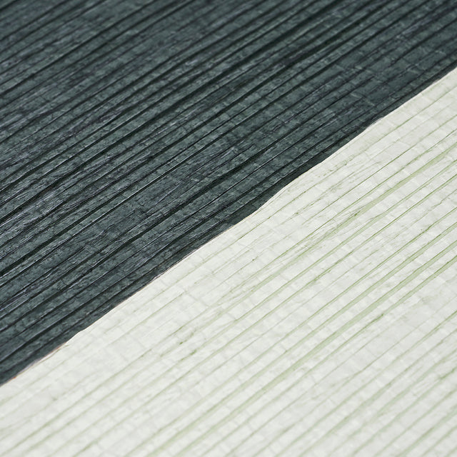Backdrop Painter's Stripe Rococo by Schumacher Hand-Pieced Mosaic Stripe Wallpaper – 5016901