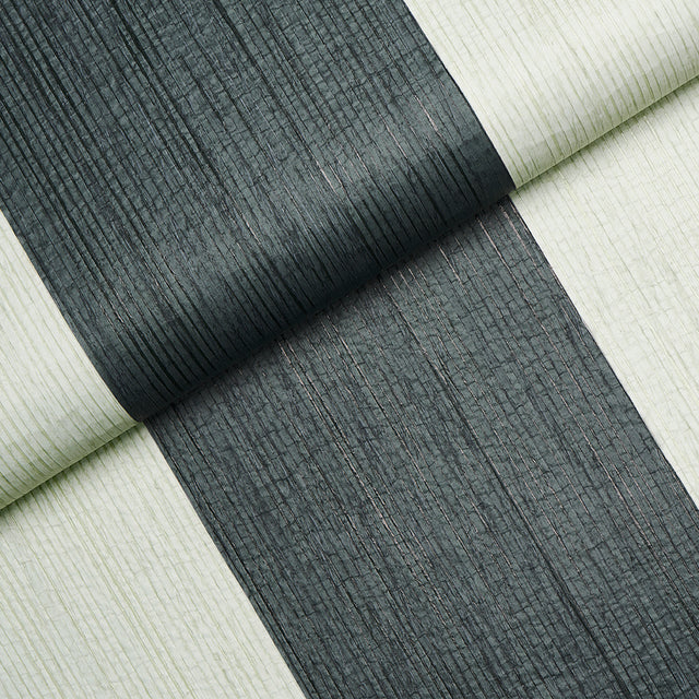 Backdrop Painter's Stripe Rococo by Schumacher Hand-Pieced Mosaic Stripe Wallpaper – 5016901
