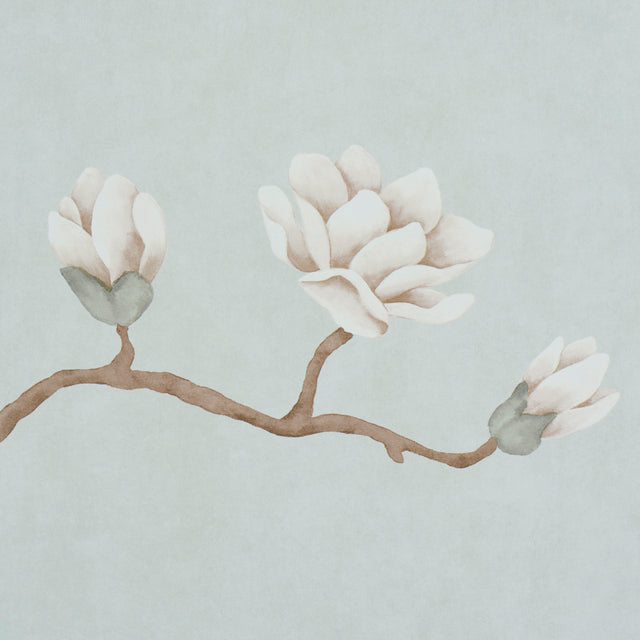 Magnolia Tree Dusty Sky by Schumacher Large-Scale Floral Wallpaper – Schumacher 5016930