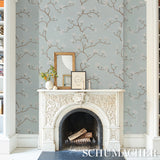 Magnolia Tree Dusty Sky by Schumacher Large-Scale Floral Wallpaper – Schumacher 5016930