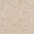 Tayrona Palm Mosaic Sisal wallpaper in Playa Dorada Sand by Johanna Ortiz for Schumacher, featuring a hand screen printed palm frond pattern on paper-backed sisal.