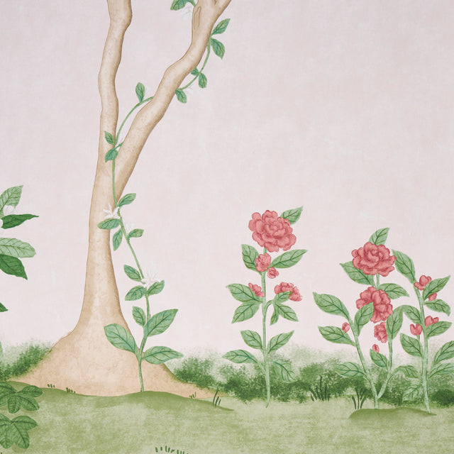 Citrus Blossom 2 Panel Set Blush Botanical Mural Wallpaper – Schumacher 5017161