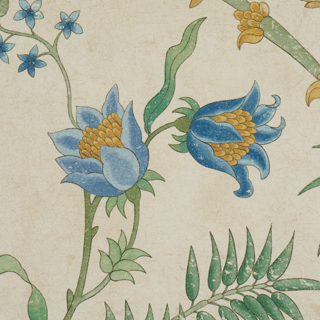 Arasi Botanical Parchment by Schumacher Botanical Garden Wallpaper – Schumacher 5017171