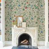 Arasi Botanical Parchment by Schumacher Botanical Garden Wallpaper – Schumacher 5017171