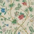 Arasi Botanical wallpaper in parchment by Schumacher, featuring a large-scale botanical design with exotic spiked flowers and hand-painted look.