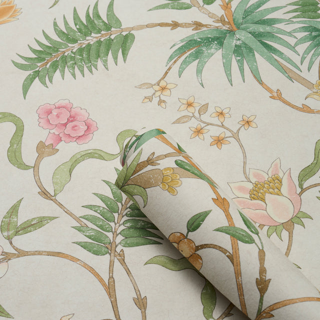 Arasi Botanical Petal by Schumacher Large-Scale Botanical Wallpaper – Schumacher 5017172