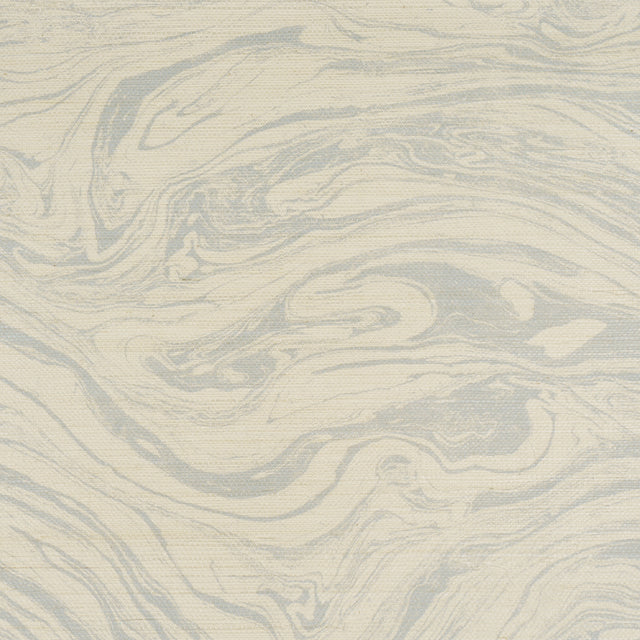 Romeo Sisal Sky by Schumacher Marble Effect Sisal Wallcovering – Schumacher 5017180