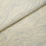 Romeo Sisal Sky by Schumacher Marble Effect Sisal Wallcovering – Schumacher 5017180