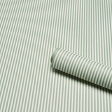 Emma Stripe Narrow Aegean by Schumacher Classic Stripe Wallpaper – Schumacher 5017192