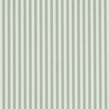Emma Stripe Narrow wallpaper in Aegean by Schumacher, featuring narrow vertical stripes in a fresh, timeless design.
