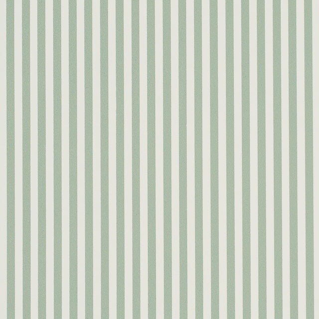 Emma Stripe Narrow wallpaper in Aegean by Schumacher, featuring narrow vertical stripes in a fresh, timeless design.