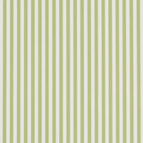 Emma Stripe Narrow wallpaper in Leaf by Schumacher, featuring narrow green and white vertical stripes, shown in a styled bathroom interior.