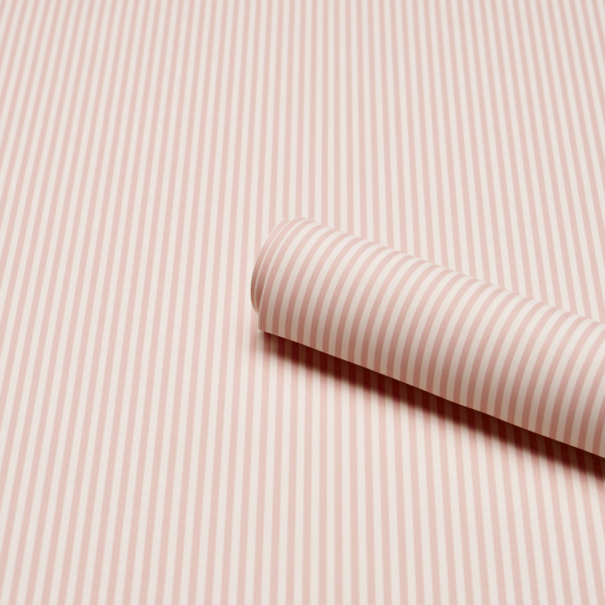 Emma Stripe Narrow Blush by Schumacher Classic Stripe Wallpaper – Schumacher 5017199