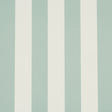 Emma Stripe wallpaper in Seaglass by Schumacher, featuring classic vertical stripes in soft green and white.