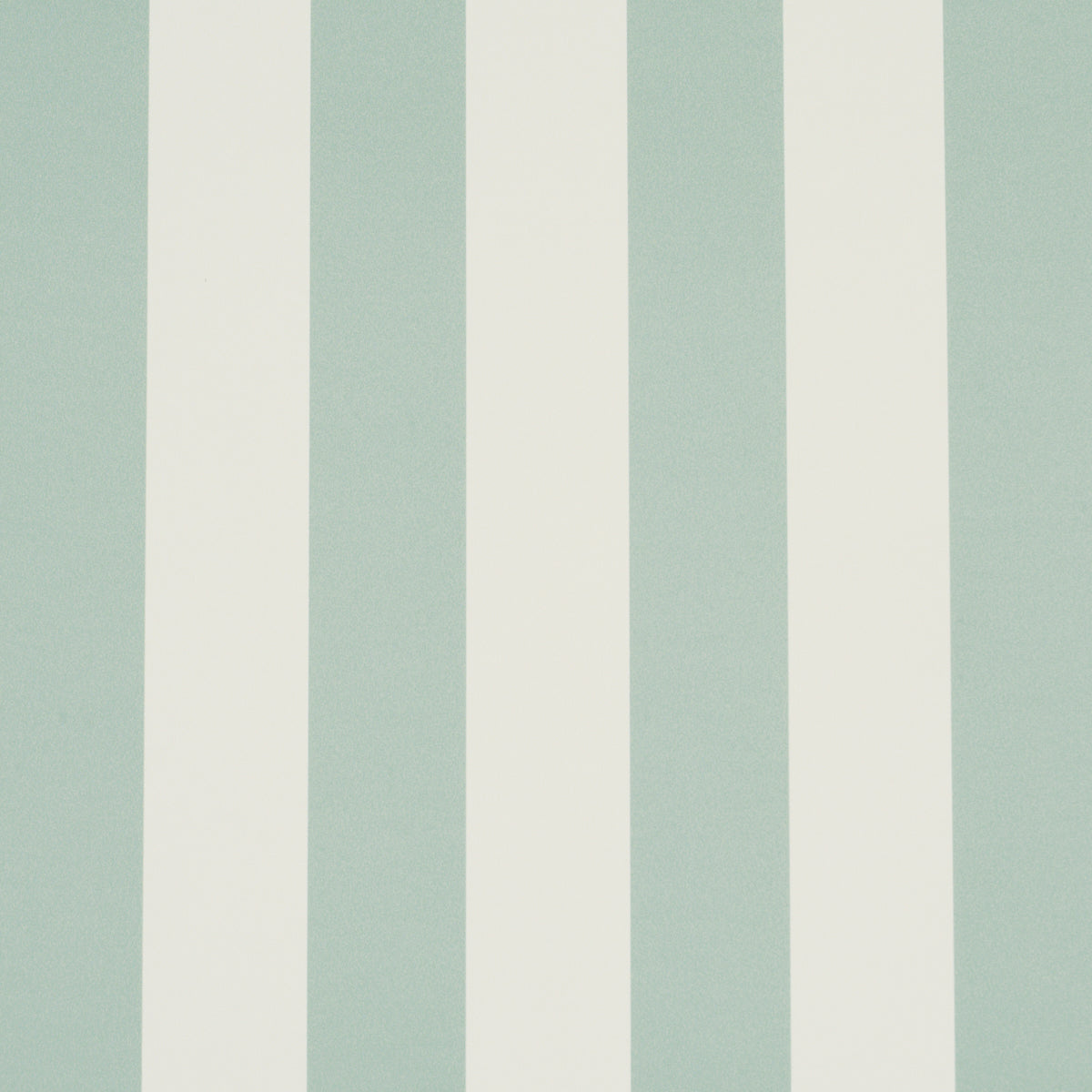 Emma Stripe wallpaper in Seaglass by Schumacher, featuring classic vertical stripes in soft green and white.