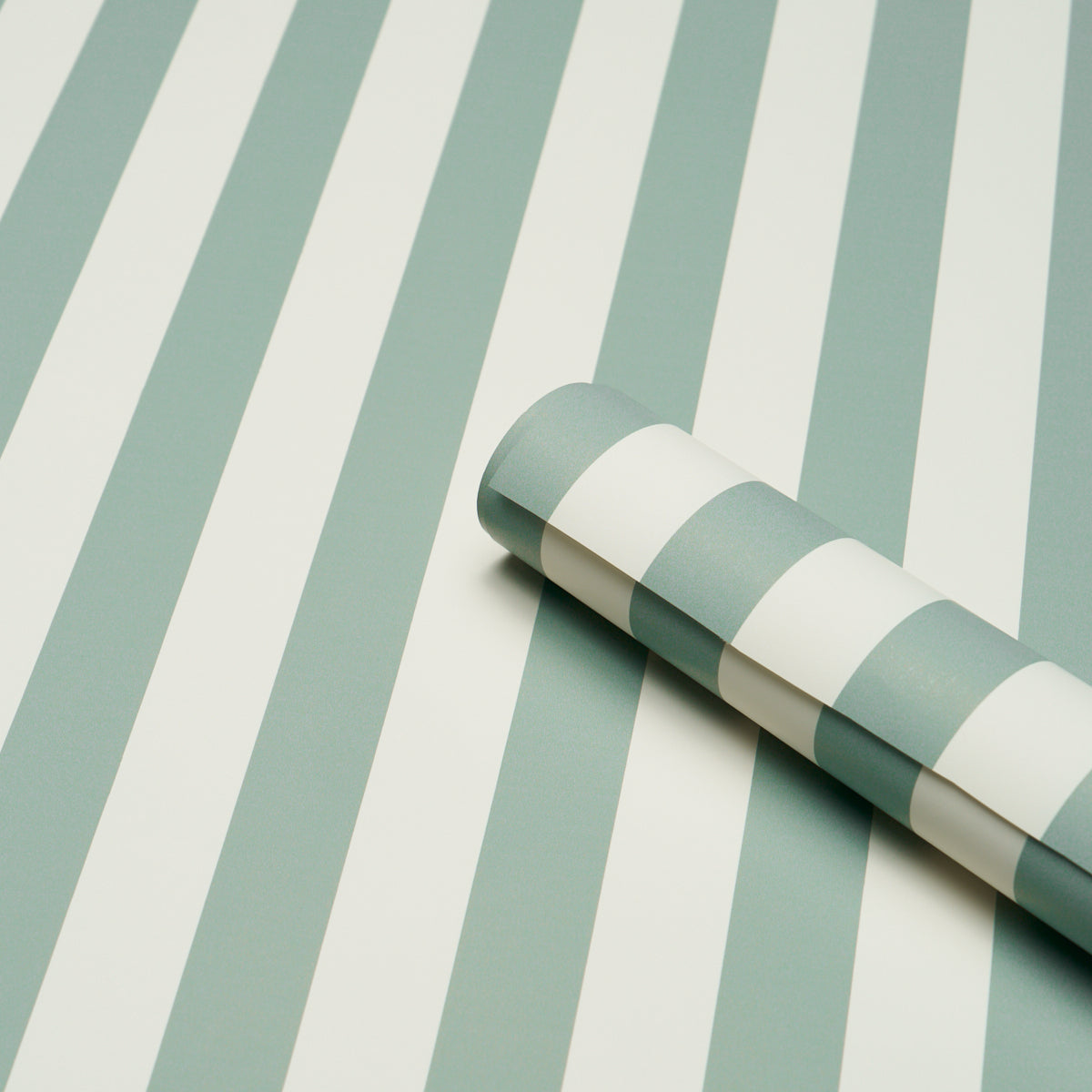 Emma Stripe Teal by Schumacher Classic Vertical Stripe Wallpaper – Perennial Favorites Collection 5017213