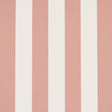 Emma Stripe wallpaper in coral and white by Schumacher, featuring bold vertical stripes for a classic, timeless look.