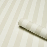 Emma Stripe Birch by Schumacher Classic Stripe Wallpaper – Schumacher 5017221