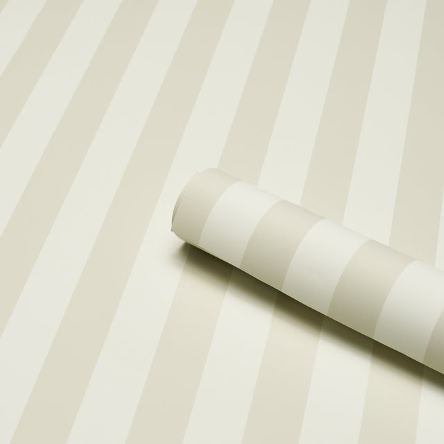 Emma Stripe Birch by Schumacher Classic Stripe Wallpaper – Schumacher 5017221