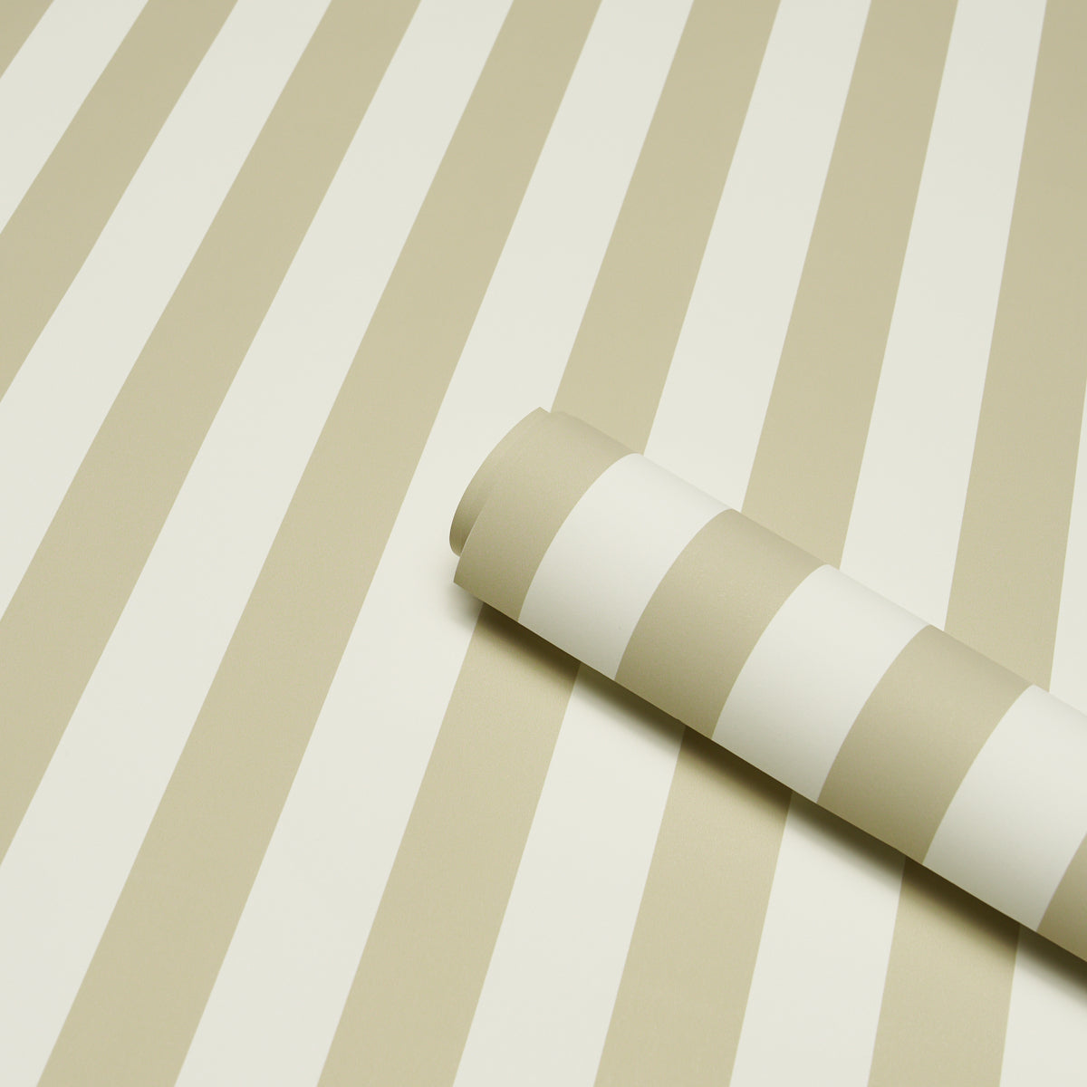 Emma Stripe Neutral by Schumacher Classic Wide Stripe Wallpaper – Schumacher 5017222