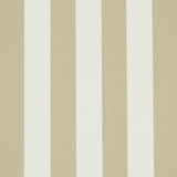 Emma Stripe neutral wallpaper with wide vertical stripes in a classic, timeless design by Schumacher.