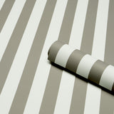 Emma Stripe Gray Stripe Wallpaper by Schumacher – 5017224